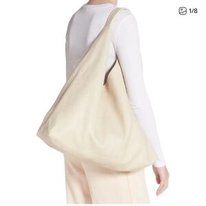 Kurt Geiger Cream Leather Hobo Bag